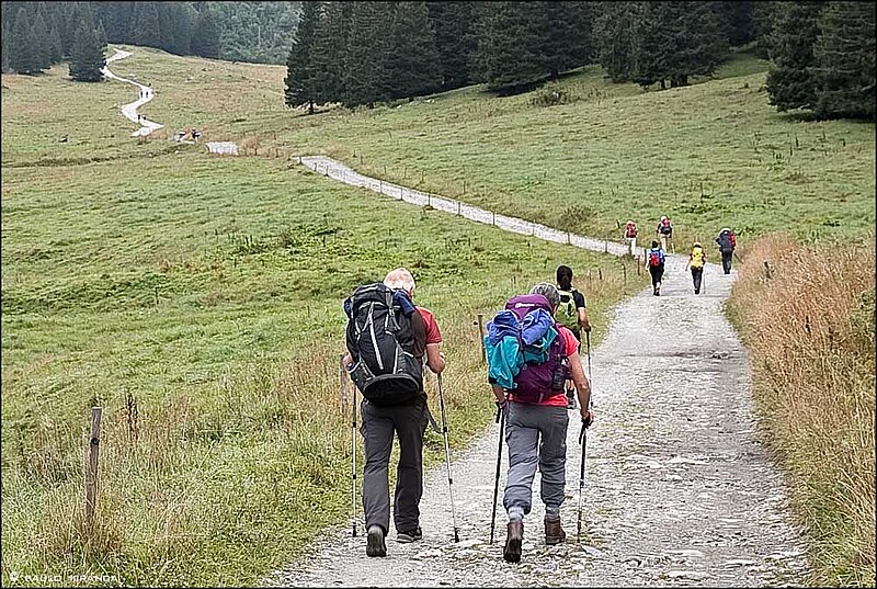 A caminho do Col du Bonhomme.